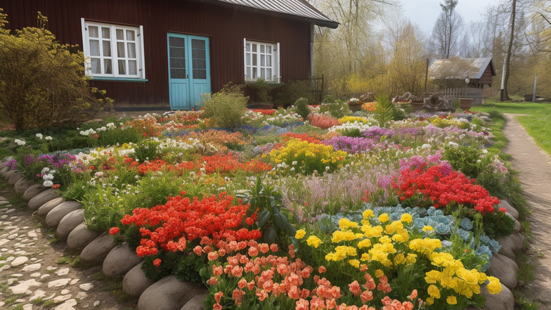 karakat_a_flower_bed_with_spring_flowers_in_the_country_or_near_72778c49-4a28-4af4-8abd-19e58bc5bc60.png