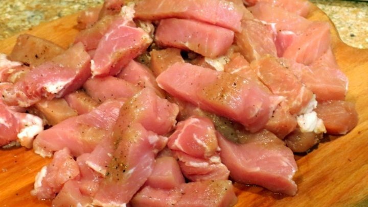 мясо по строгановски рецепт из свинины со сметаной на сковороде | Дзен