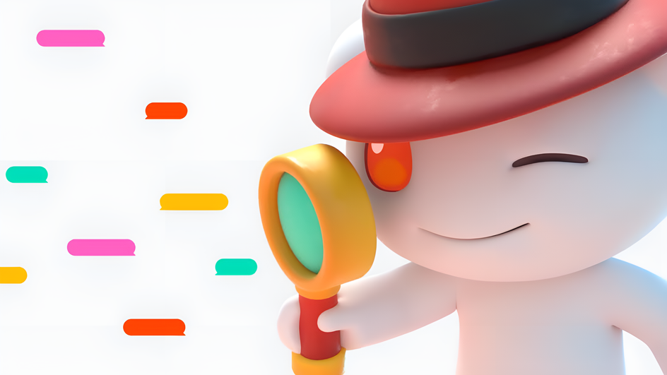 логотип Reddit в виде детектива логотип Reddit в виде детектива