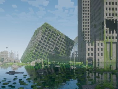 Гиперреалистичный заброшенный город в Minecraft
