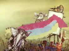 Кадр из Война слонов и носорогов