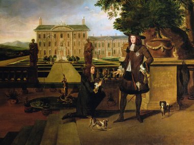 Джон Роуз, королевский садовник, дарит Карлу II ананас, XVII век.