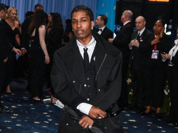 A$AP Rocky на Met Gala в 2025 году A$AP Rocky на Met Gala в 2025 году