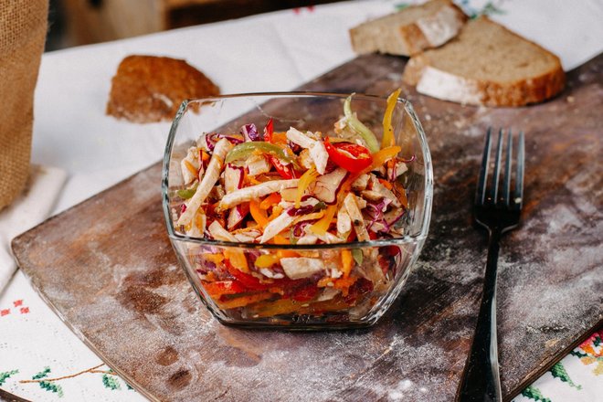 Салат с вешенками Салат с вешенками