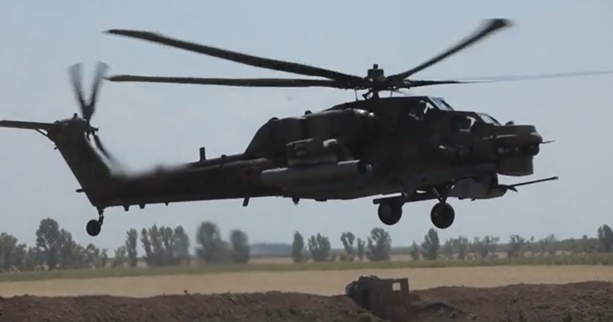 Ми-28НМ группировки «Юг» уничтожил пункт дислокации ВСУ