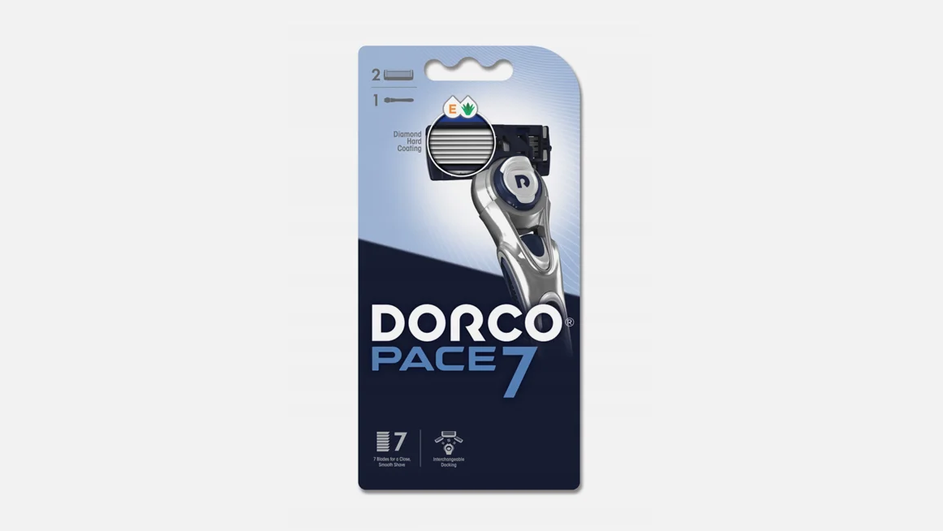 Многоразовый бритвенный станок для мужчин фирмы Dorco серии Pace 7 Многоразовый бритвенный станок для мужчин фирмы Dorco серии Pace 7