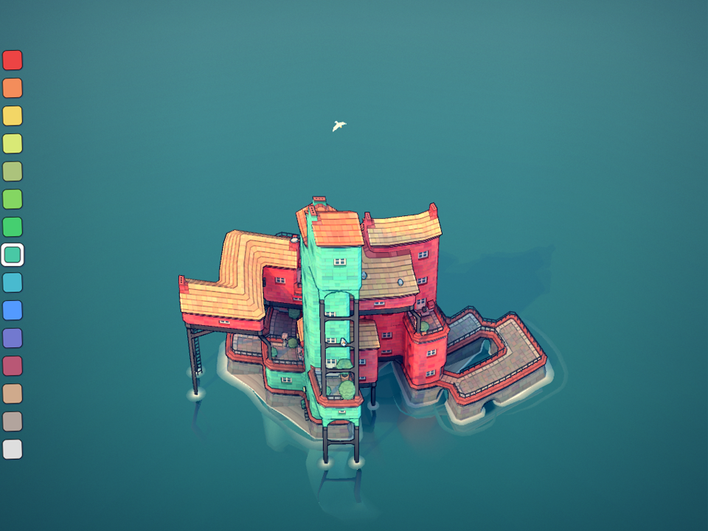 Браузерная игра Townscaper Браузерная игра Townscaper