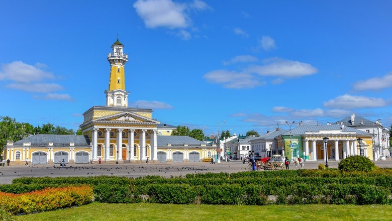 Площадь Сусанина в городе Кострома.