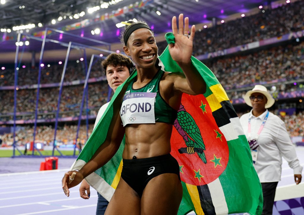 Лафон заработала первое золото для Доминики на Олимпиадах