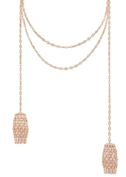 Ожерелье Rapunzel («Рапунцель») из розового золота с бриллиантами
