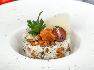 ризотто с лисичками, ризотто с грибами