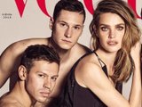 Наталья Водянова снялась для Vogue в компании полуголых футболистов