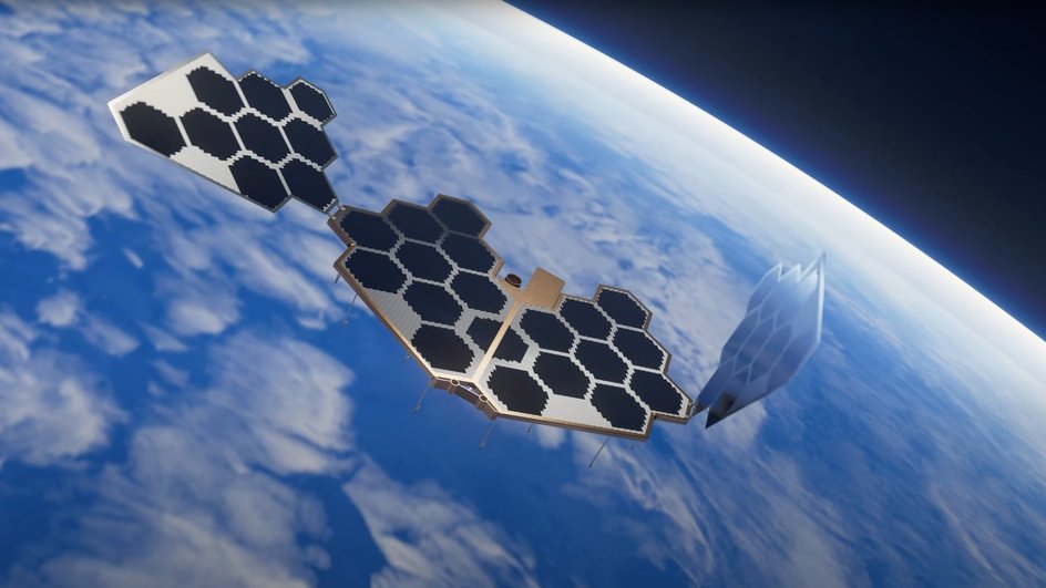 Спутник Meridian Space рендер Спутник Meridian Space рендер