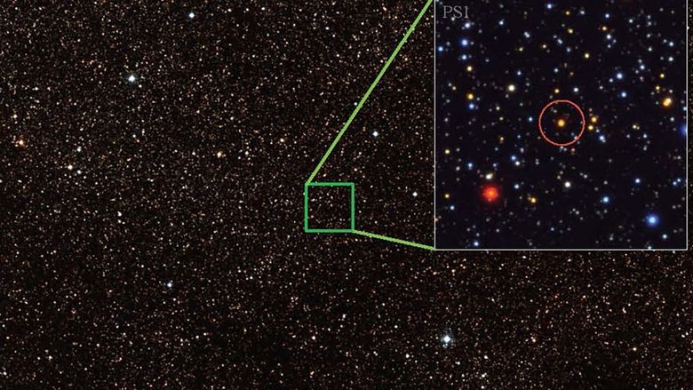 Положение звезды Gaia17bpp в космосе. Фото: livescience.com / Anastasios Tzanidakis