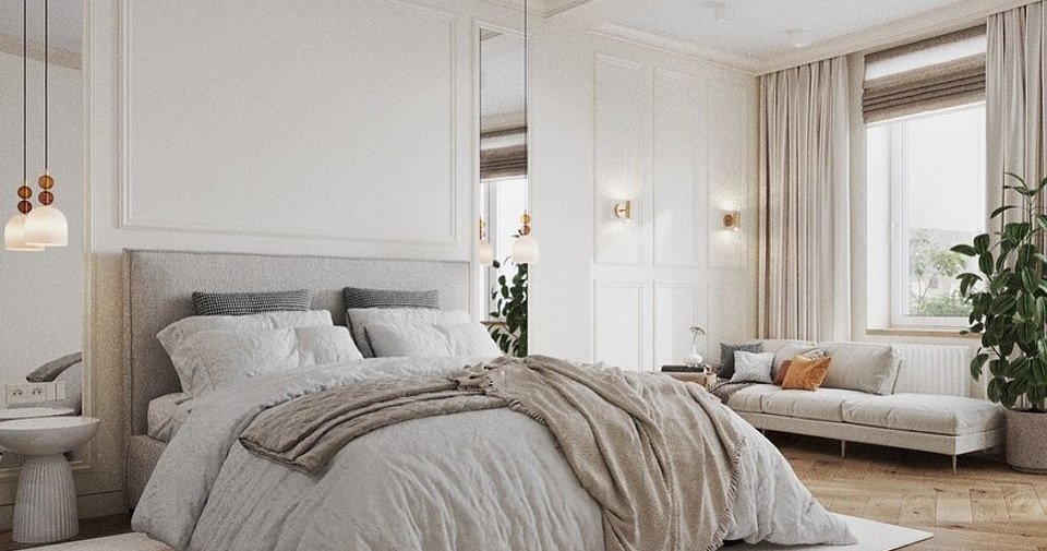 Шторы в спальню: тренды современного стиля, правила выбора и 100 фото