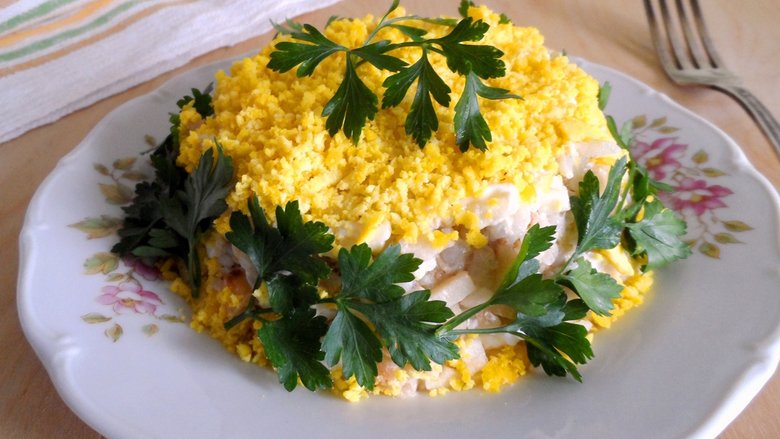 Салат из сайры с рисом - пошаговый рецепт с фото