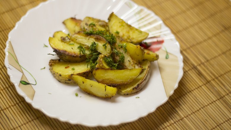 Картофель по-деревенски со свининой, пошаговый рецепт на ккал, фото, ингредиенты - alla_33