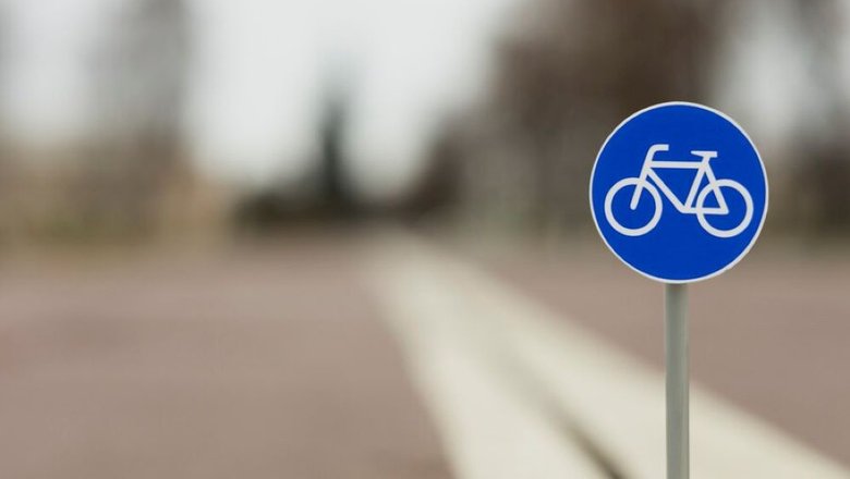 Знак Велосипедная дорожка для соблюдения безопасности на дороге.