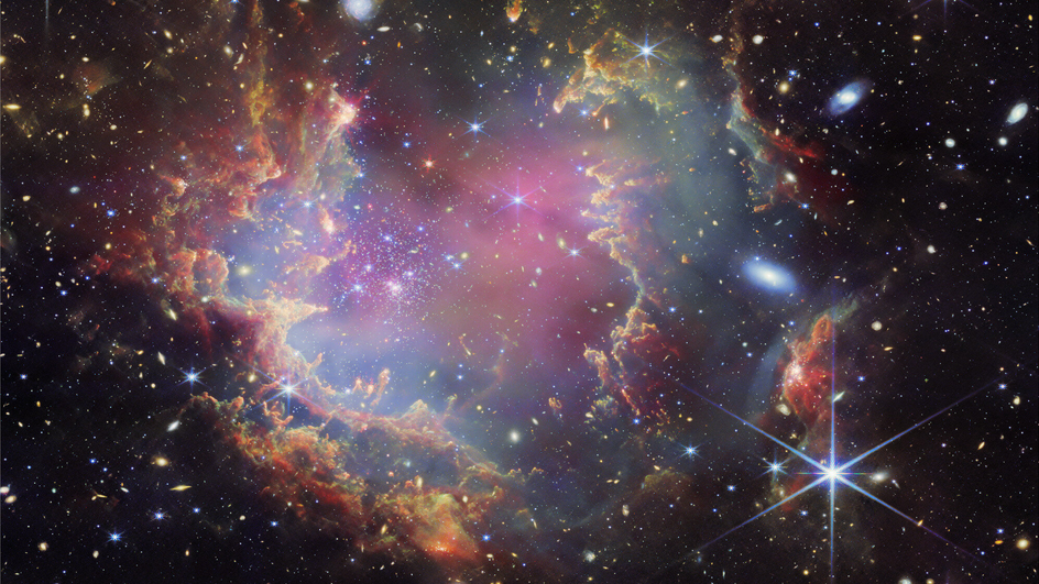 Молодое звездное скопление NGC 602, в котором наблюдают десятки коричневых карликов