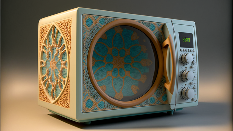 karakat_microwave_Antonio_Gaudi_style_a9f47dfb-b9aa-491f-b92c-d6fce667cd32.png