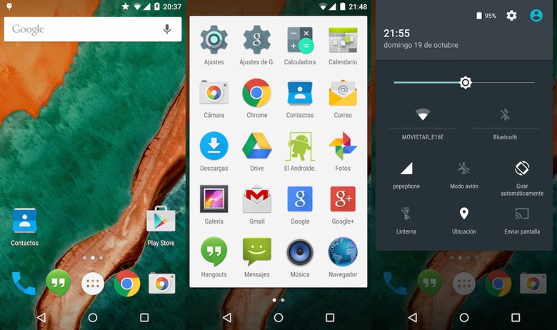 Внешний вид Android Lollipop