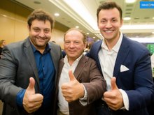 Михаил Полицеймако, Андрей Федорцов и Вячеслав Манучаров Михаил Полицеймако, Андрей Федорцов и Вячеслав Манучаров