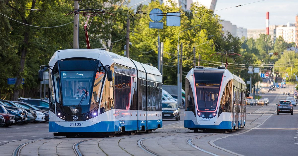 В Москве запустили первый беспилотный трамвай (видео)