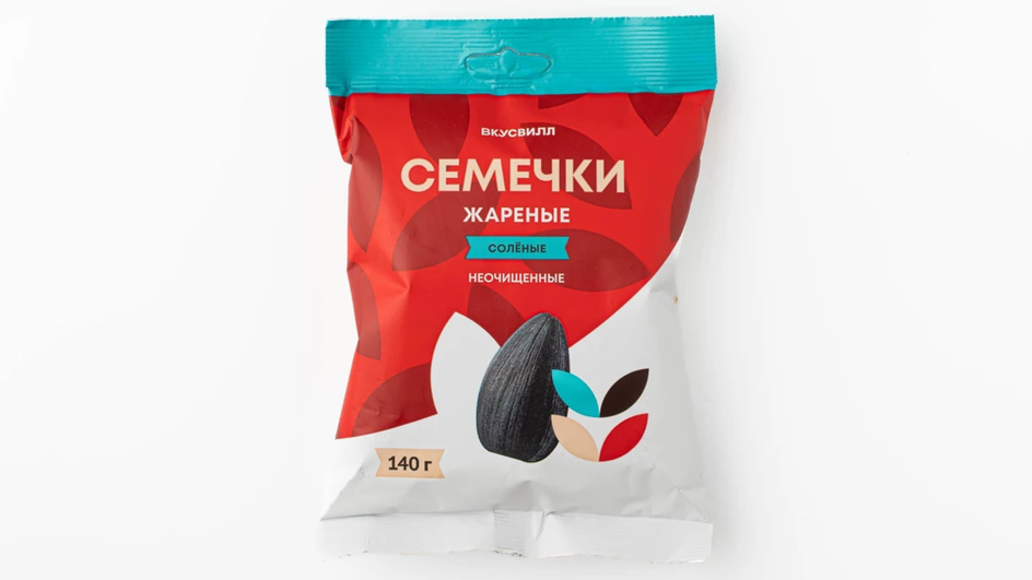 Жареные семечки подсолнуха фирмы «ВкусВилл» Жареные семечки подсолнуха фирмы «ВкусВилл»