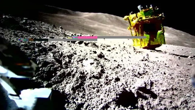 SLIM, снятый на Луне, инструментом LEV-2. 