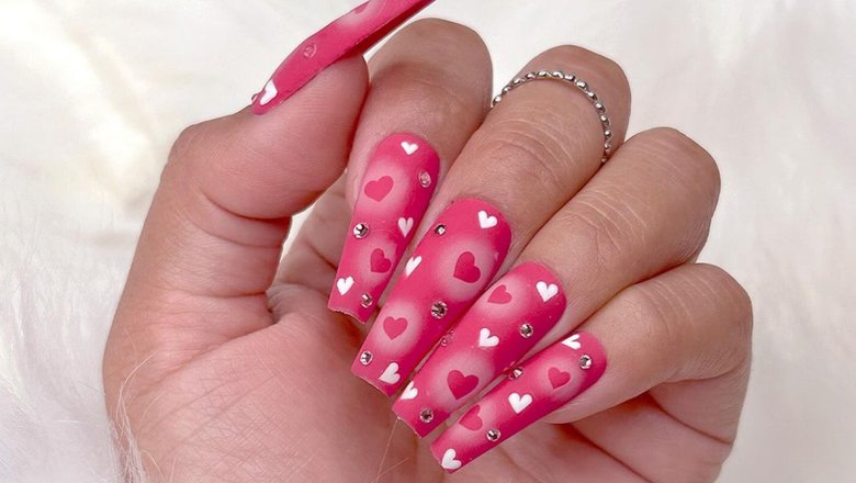 Розовый маникюр , модный розовый маникюр, дизайн ногтей в розовом цвете 
