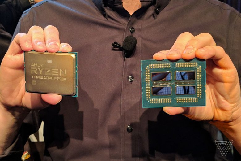 32-ядерный, 64-потоковый процессор второго поколения AMD Threadripper. Фото Влад Савова / The Verge