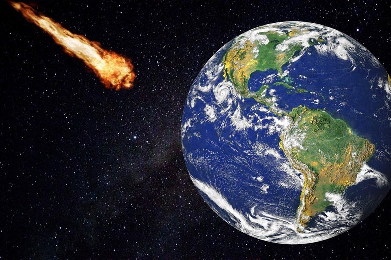 Иллюстрация астероида, летящего к Земле. Фото: pixabay.com