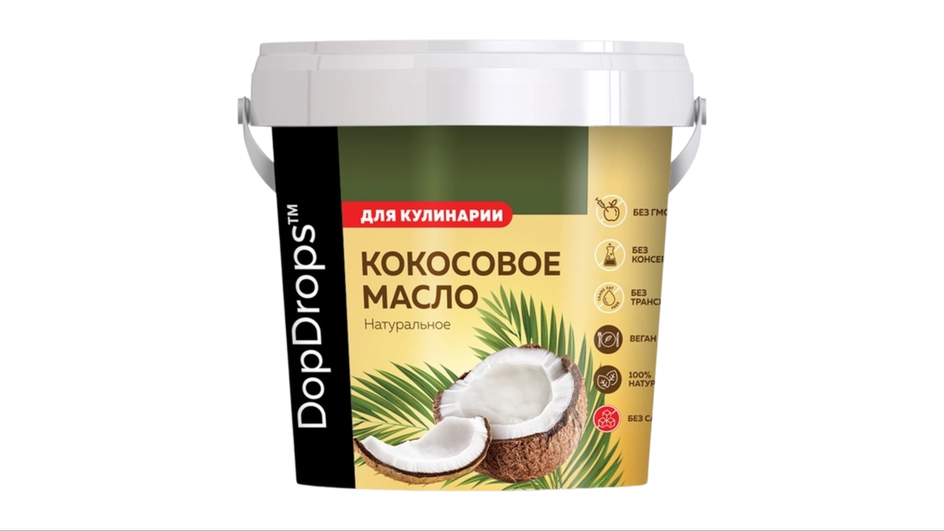 Кокосовое масло фирмы DopDrops Кокосовое масло фирмы DopDrops