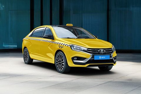 Lada Aura такси рендеры