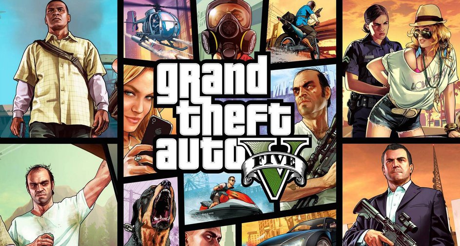 Обложка игры GTA V Обложка игры GTA V