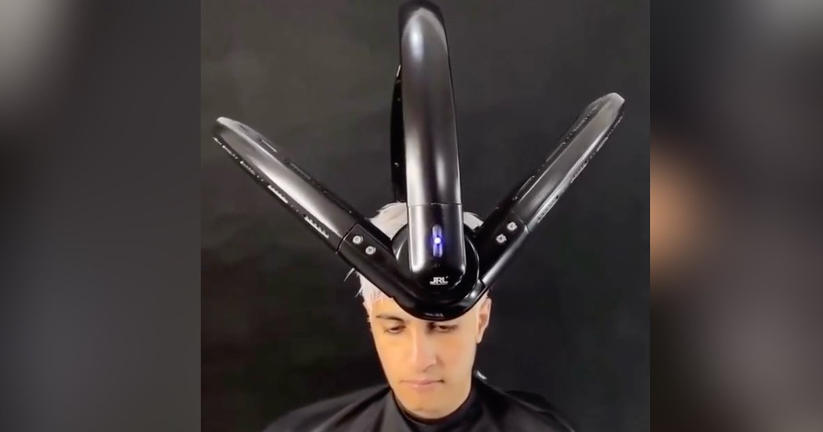 Футуристичный прибор из парикмахерской удивил соцсети (видео)