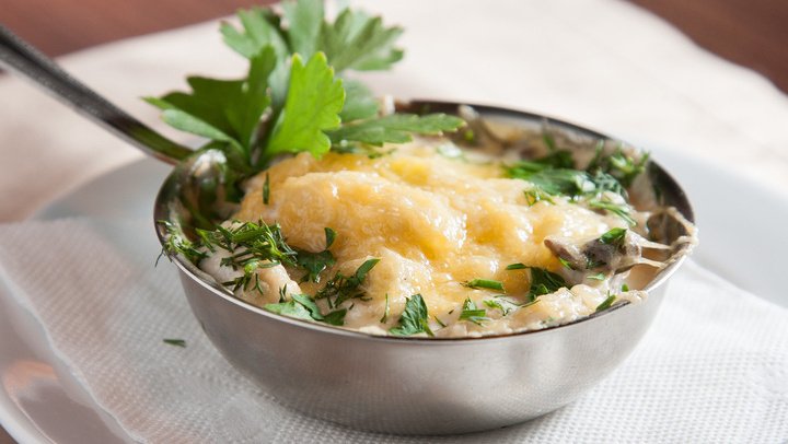 Грибной кокот (запеченные грибы с сыром) - Пошаговый рецепт с фото | Закуски