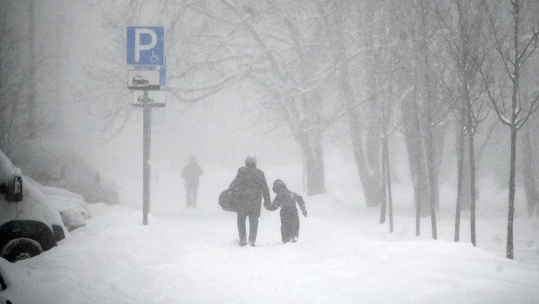 Зимняя гроза в москве