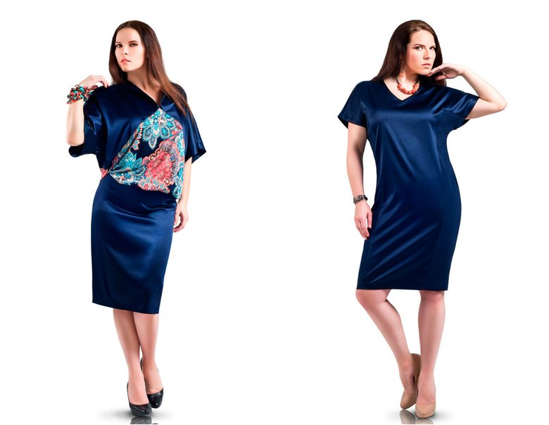 Слева: платье с цветочной вставкой BMBL, 5 700 руб.; синее платье BMBL, 5 400 руб.