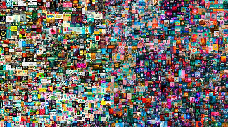 Цифровой коллаж «Everydays: The First 5000 Days» с разрешением 21 069×21 069 пикселей художника с псевдонимом Beeple был продан за 69,34 миллиона долларов.