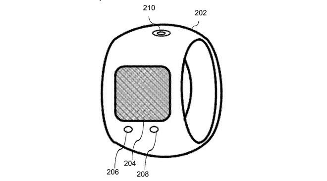 Изображение «умного» кольца в патенте Apple
