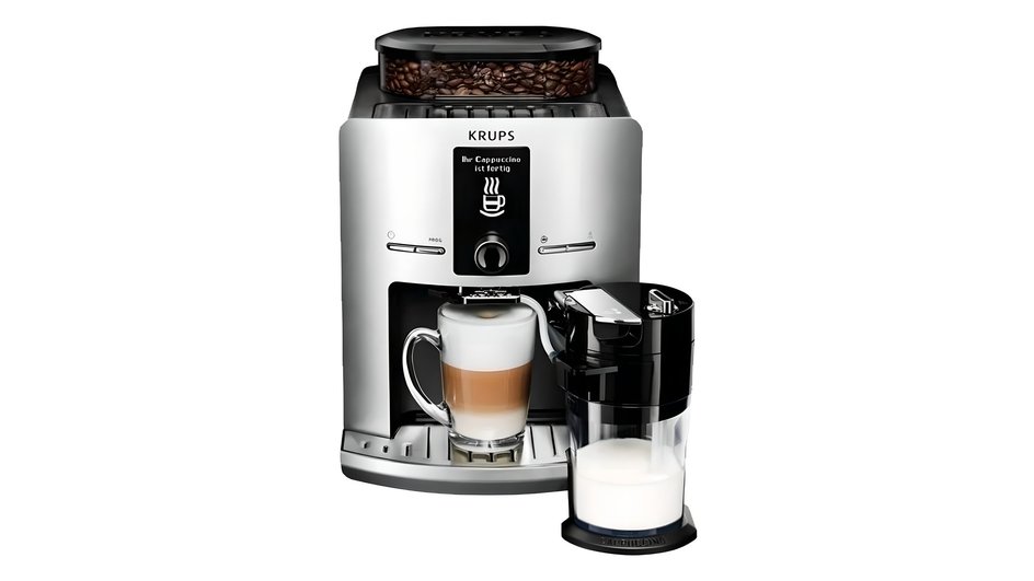Производитель обещает полностью раскрыть вкус кофе с этой машиной за счет технологии KRUPS Compact Thermoblock.