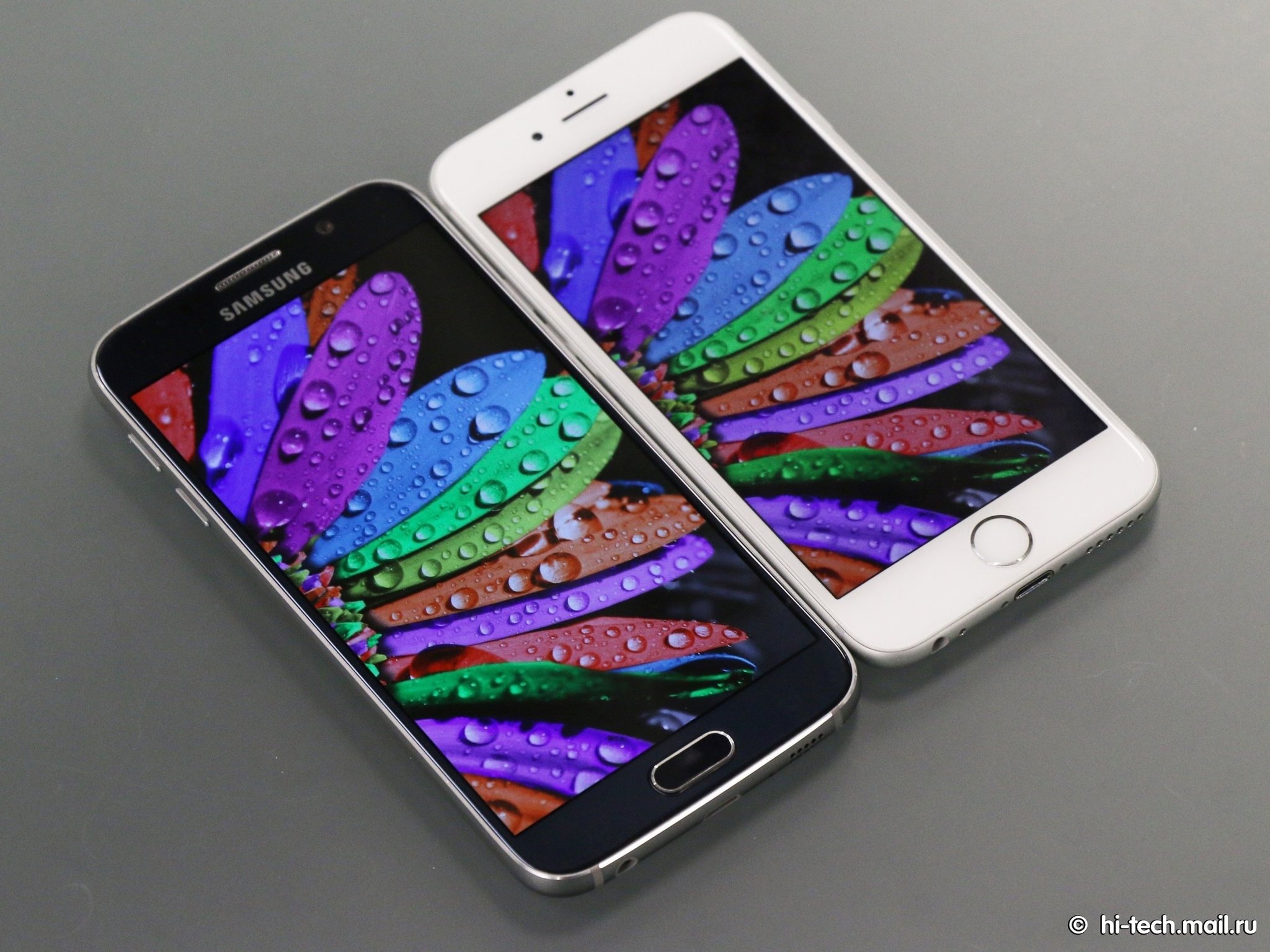 Samsung Galaxy S6 против Apple iPhone 6 - краткое сравнение - Hi-Tech  Mail.ru