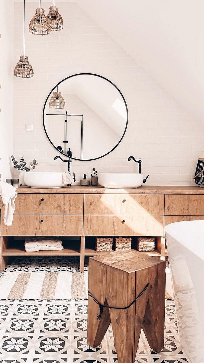 Две раковины в ванной: 5 красивых примеров