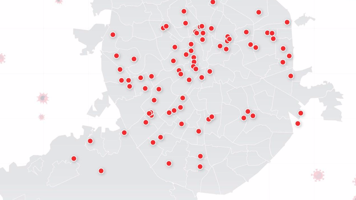 Карта адресов коронавируса в москве и московской области откуда забирали
