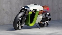 Концепт электрического мотоцикла Skoda Slavia B 2025 года