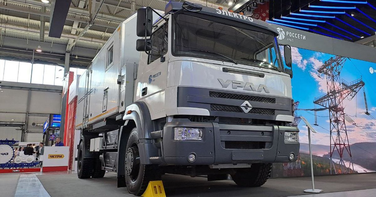 В России показали полностью электрический грузовик «УРАЛ»