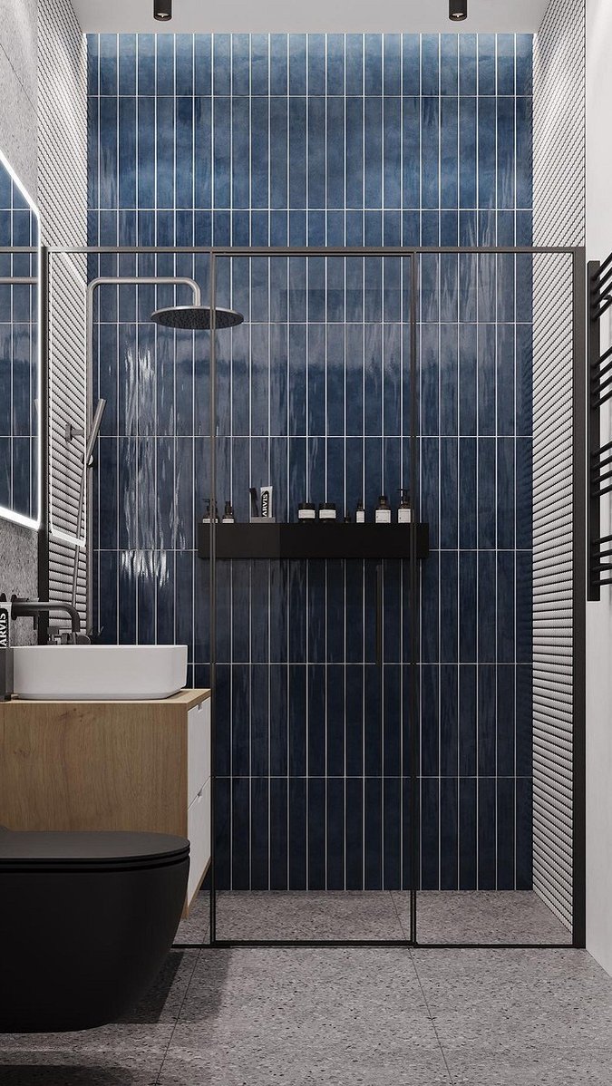 Перегородка для ванной: варианты конструкций, 5 лучших материалов и 78 фотопримеров
