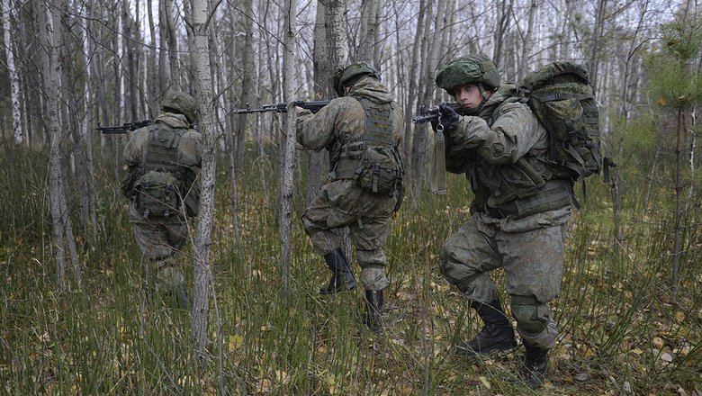 Воины на учениях в День РВСН 