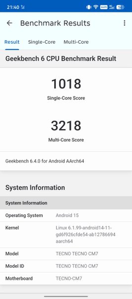 бенчмарки TECNO CAMON 40 Premier 5G бенчмарки TECNO CAMON 40 Premier 5G